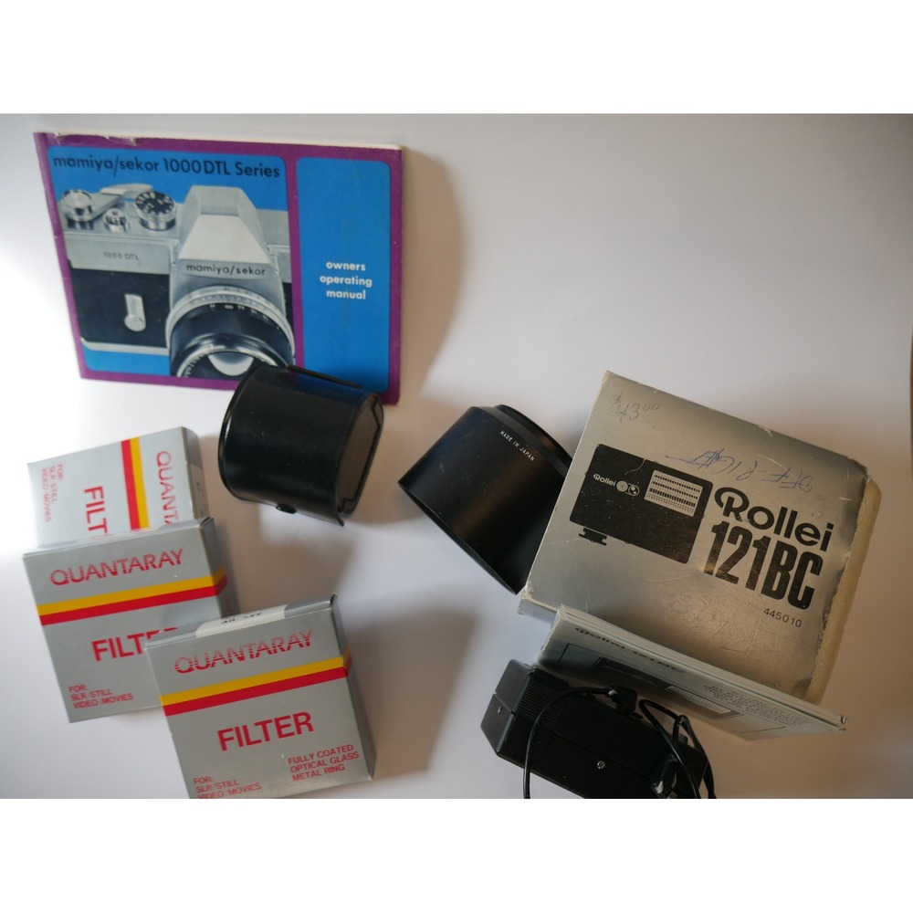 Mamiya Sekor 1000 DTL 35mm SLR Film Camera Bundle Rollei Flash Filters Manual - Picture 6 of 12